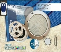 چراغ استخر LED روکار با قاب پلاستیکی برند HQ اسپانیا مدل Flat - HQ 1045-RGB