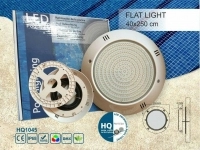 چراغ استخر LED روکار با قاب پلاستیکی برند HQ اسپانیا مدل Flat - HQ 1045-BLUE